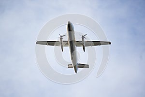 Propller plane overhead