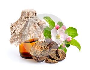 Propolis or bee glue with tincture.