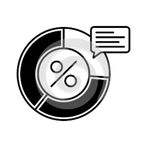 Proportion half glyph vector icon which can easily modify or edit