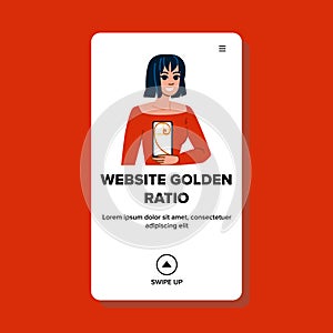 proportion website golden ratio vector