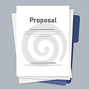 proposal document for project submission request purchasing sales paper photo