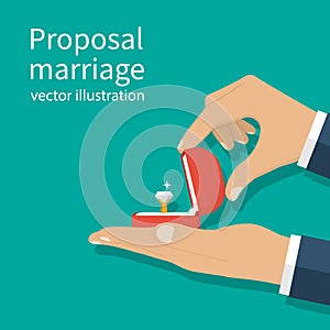 Proposal marriage, vector