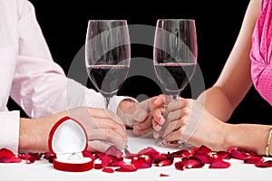 Proposal wine glasses