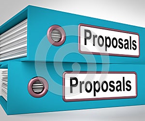 Proposals Folders Mean Suggesting Business Plan