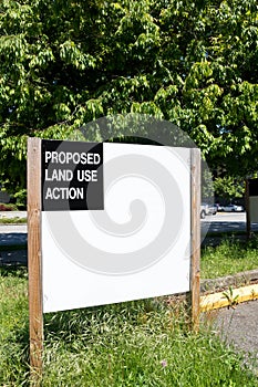 Proposed Land Use Action Sign