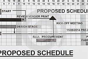 Proposed schedule