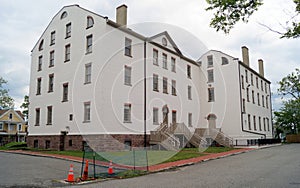 Proprietary House, constructed in 1762-1764, courtyard side, Perth Amboy, NJ, USA