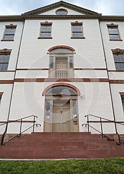 Proprietary House, main entrance at Kearny Ave, Perth Amboy, NJ, USA