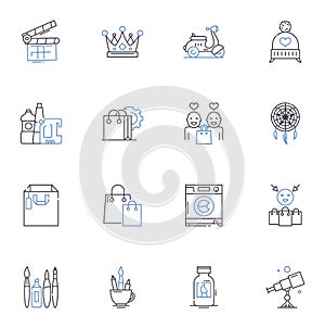 Proprietor line icons collection. Business-owner, Entrepreneur, Manager, Founder, Owner, Boss, Creator vector and linear
