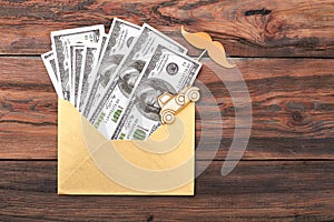 Props mustache and dollars.