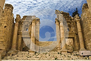The Propylaea in Jerash photo