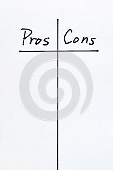 Pros and Cons