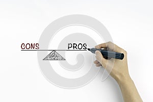 Pros and Cons - Balance Concept