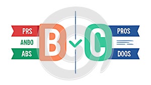 Pros and Cons Comparison Infographic Layout, vector design Generative AI