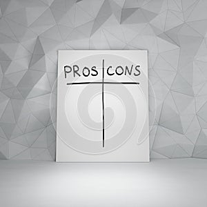 Pros and cons
