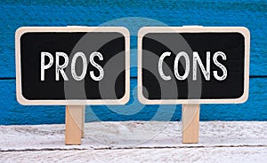 Pros and cons photo