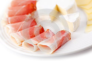 Prosciutto crudo ham