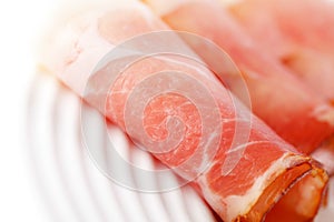 Prosciutto crudo ham