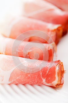 Prosciutto crudo ham photo