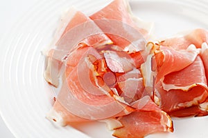 Prosciutto crudo ham photo