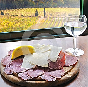 Prosciutto crudo and parmesan in Tuscany photo