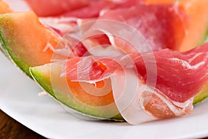 Prosciutto with melons