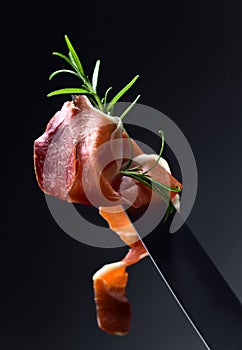 Prosciutto with rosemary