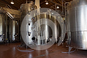 Prosecco wine production in a winery