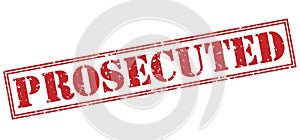 Prosecuted red stamp