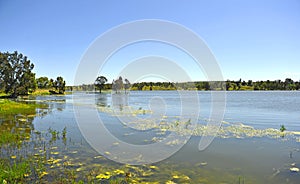 Reservoir of Proserpina, province of Badajoz, Spain photo