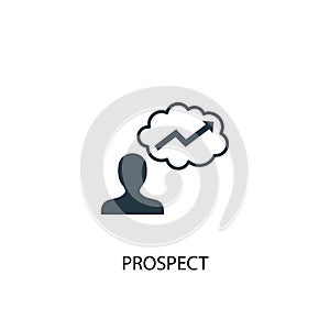 Prospect icon. Simple element