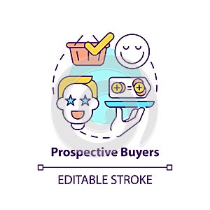 Prospective buyers concept icon