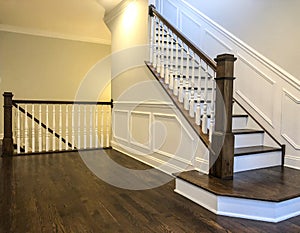 Prospective shoot of the dark cherry hardwood floor.