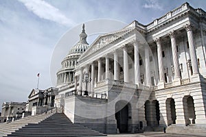 Prospective view of the United States Capitol on Capitol Hill in Washington