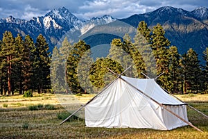 Prospectors Tent And Mountain View photo