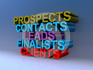 Prospects contacts leads finalists clients