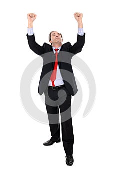 Prosper business man gesturing with his arms