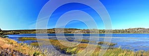 Prosperous Lake Territorial Park Landscape Panorama near Yellowknife, Northwest Territories photo