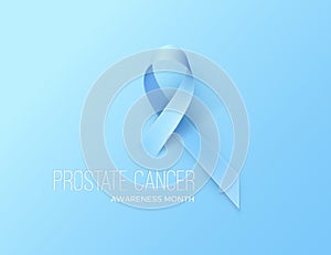 Prostate Cancer Awareness Blue Ribbon.
