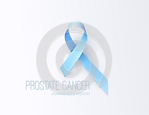 Prostate Cancer Awareness Blue Ribbon.