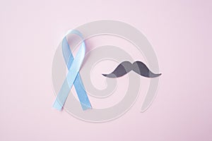 Prostate Cancer Awareness, light Blue Ribbon