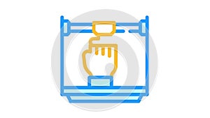 prostheses 3d printing color icon animation