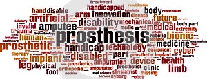 Prosthesis word cloud