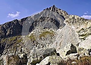 Prostredny hrot peak in Vysoke Tatry mountains