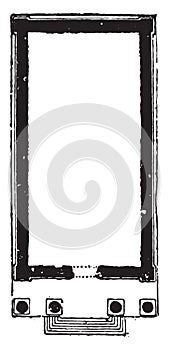 Prostyle Temple, vintage engraving