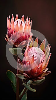 Protea sugarbushes beauty photo wallpaper blurred background