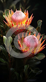 Protea sugarbushes beauty photo wallpaper blurred background