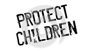Protect Children rubber stamp