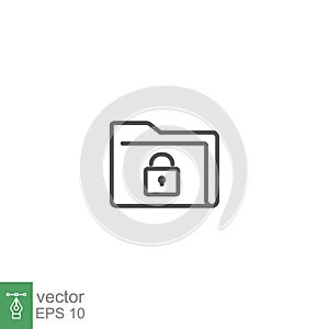 Protect documents or unlock folder icon. Folder padlock sign