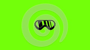 Protect goggles icon animation